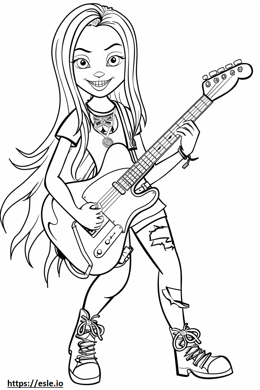Rockstar bonnie coloring sheet