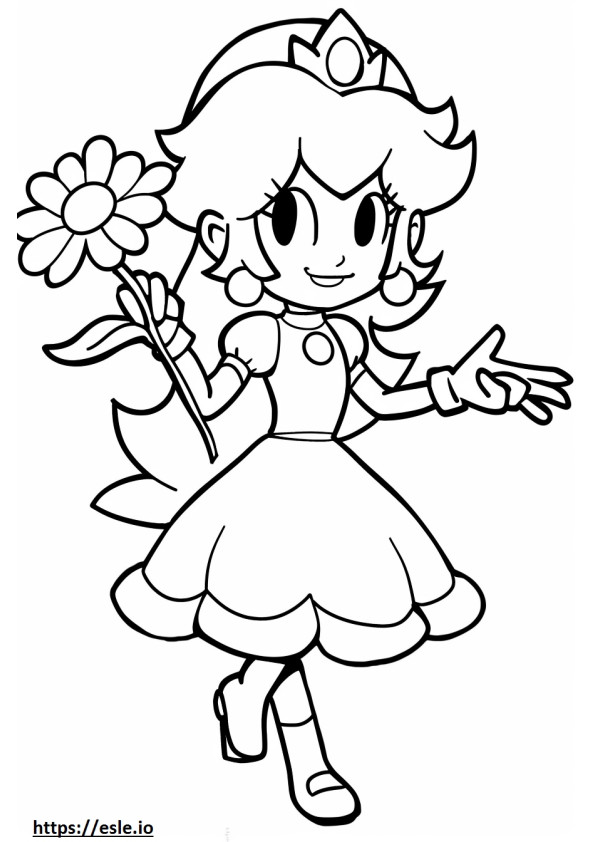 margarita de mario para colorear e imprimir