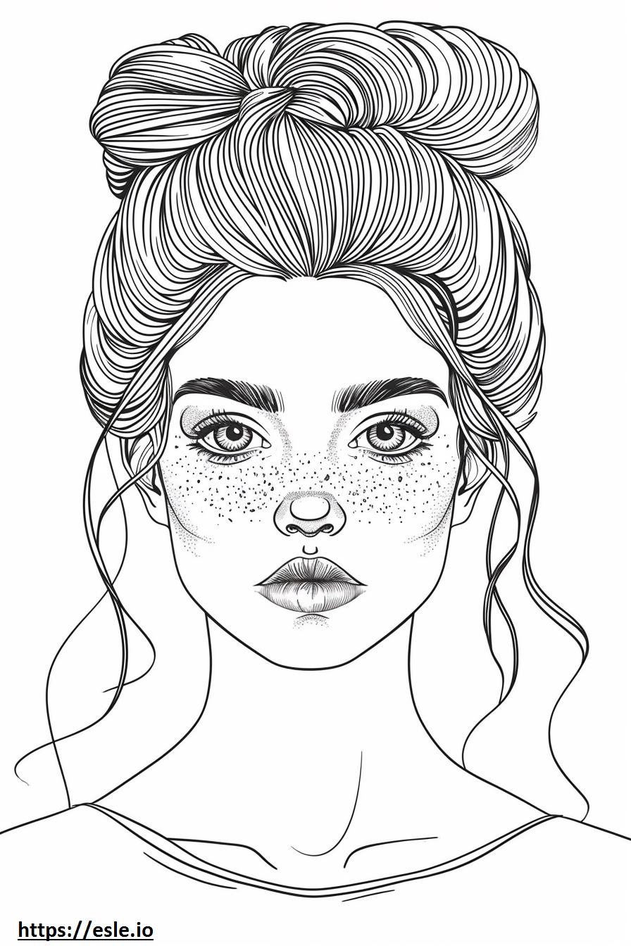 Italian Hair Coloring Sheet - Free Printable Page