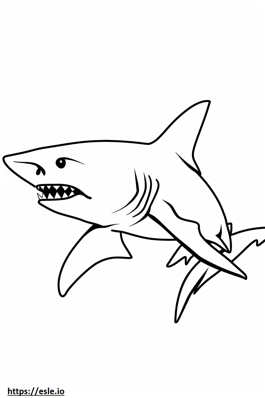 Hammer Head Shark Coloring Page For Kids
