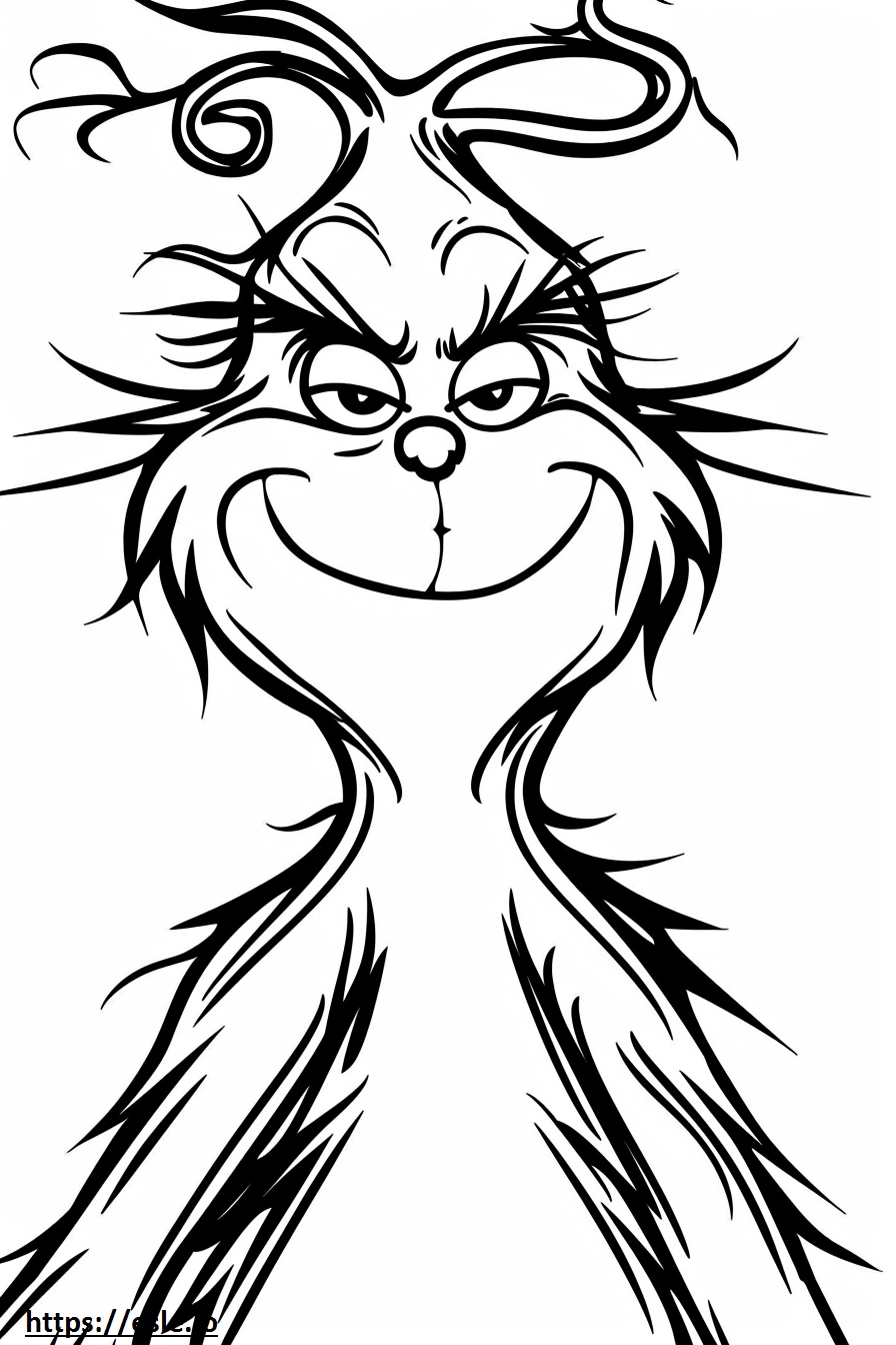 Der Grinch hat Weihnachten gestohlen ausmalbild