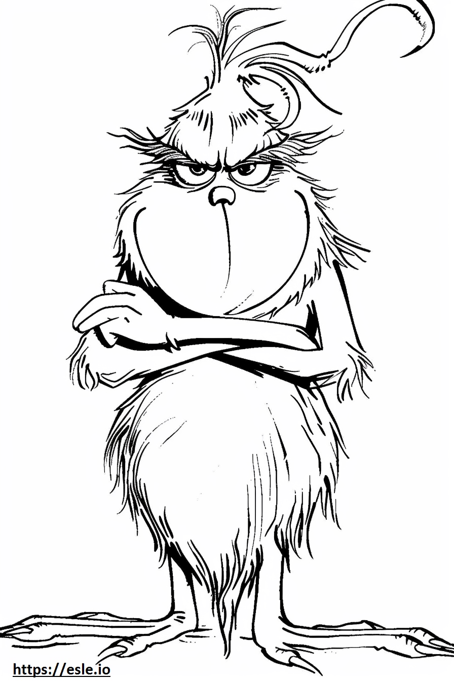 Grinch ellopta a karácsonyt kifestő nyomtatható