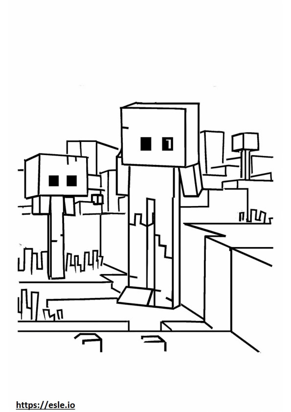 Śliczny Minecraft kolorowanki