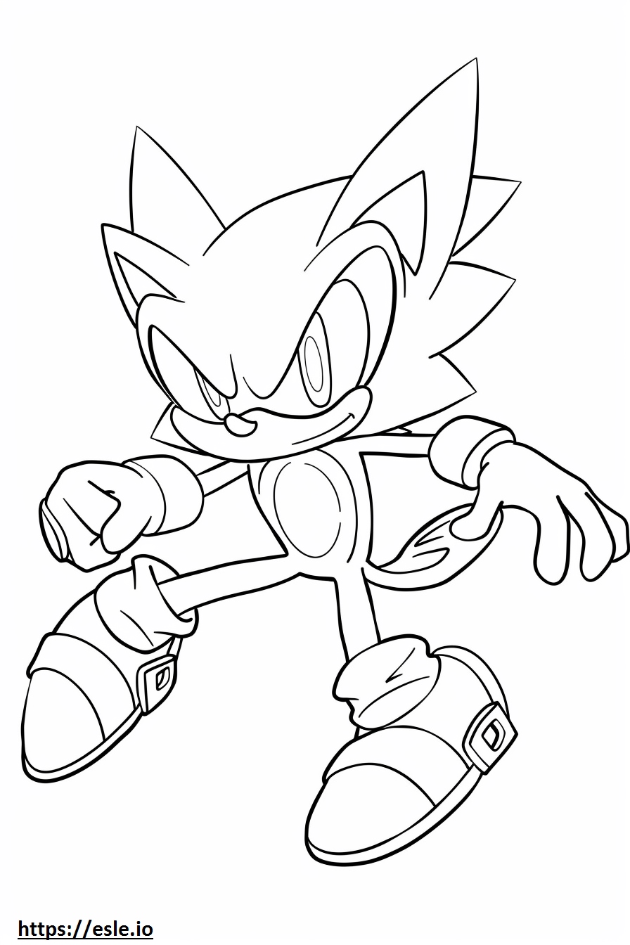 Aeon the Hedgehog Coloring Page