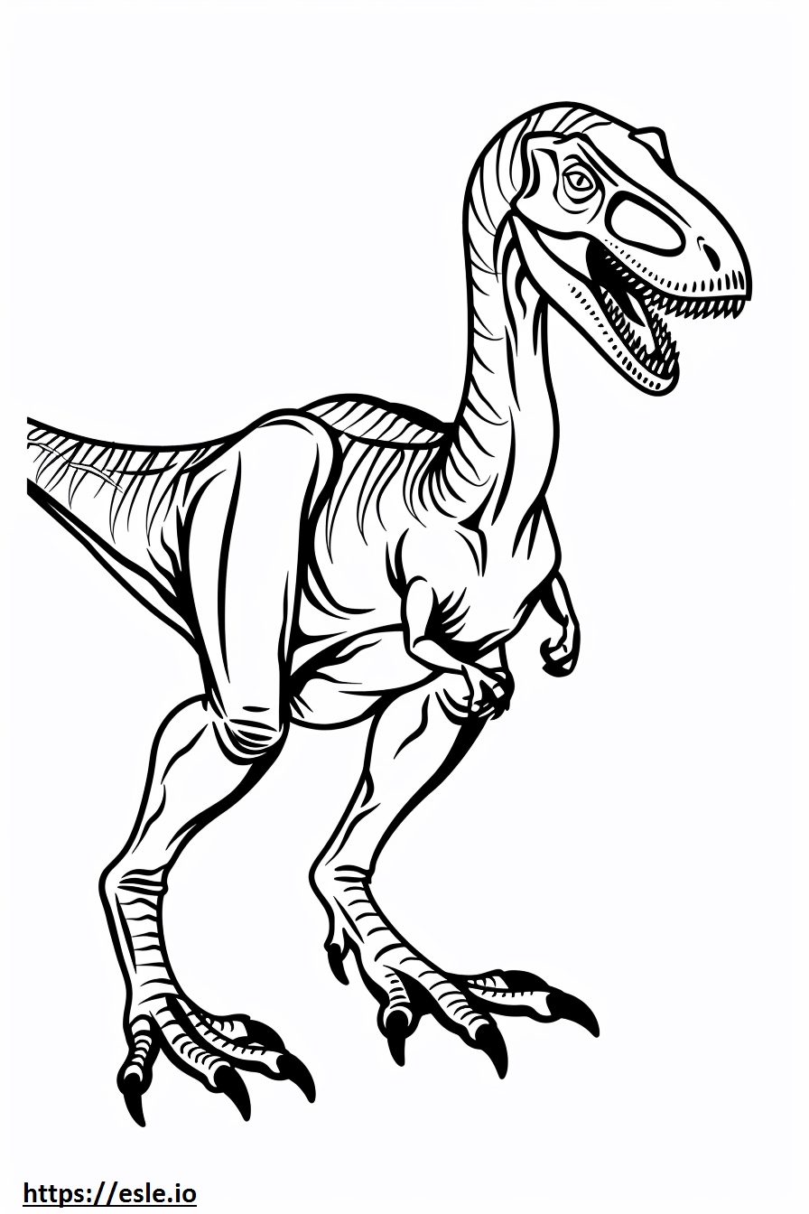 Jurassic world blue velociraptor for coloring