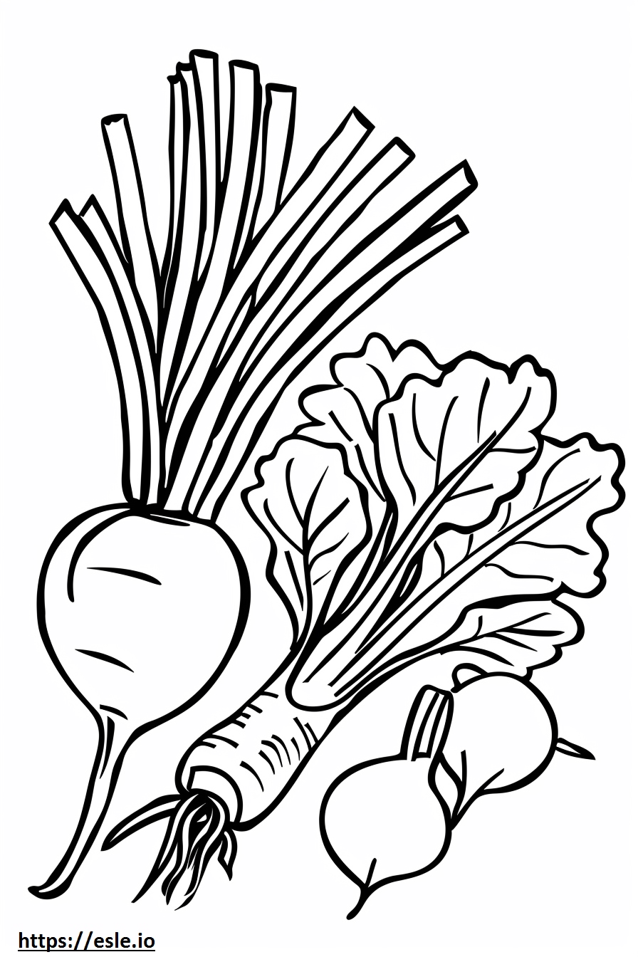 Desenhos de Vegetais para Colorir Grátis para Imprimir