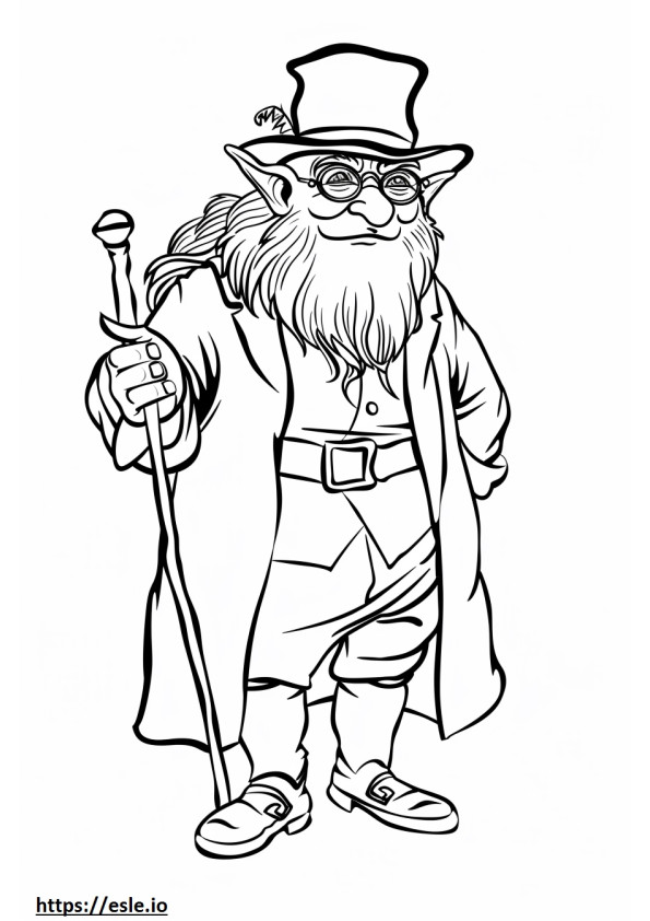 Leprecón para colorear