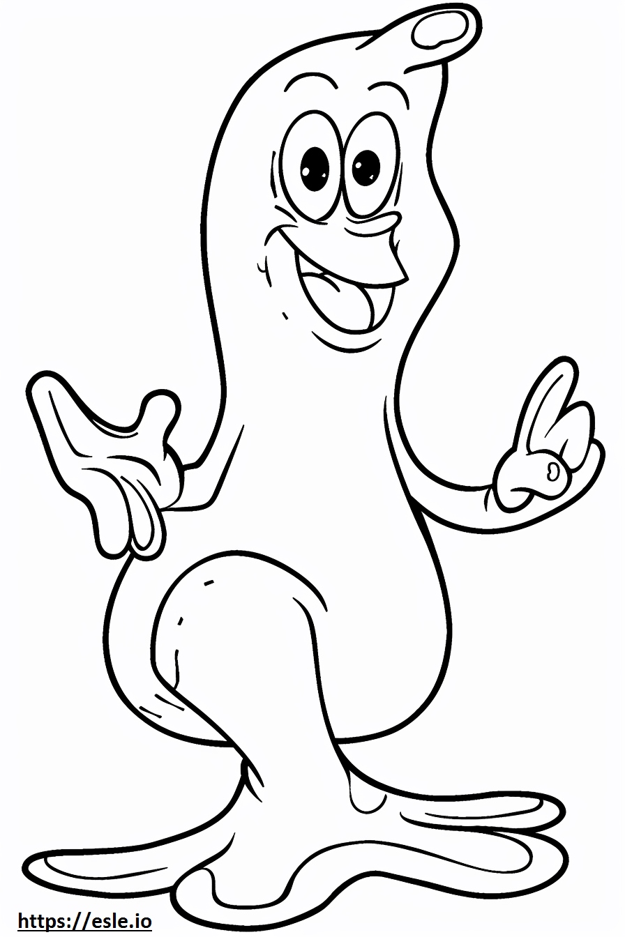 Free Printable Gumby Coloring Page for Kids