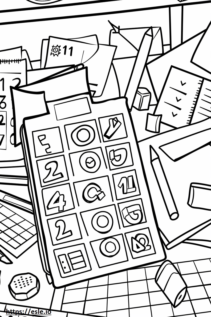 123 worksheets coloring page