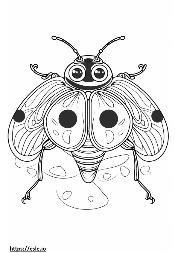 Tikki kwami miraculous ladybug coloring sheet
