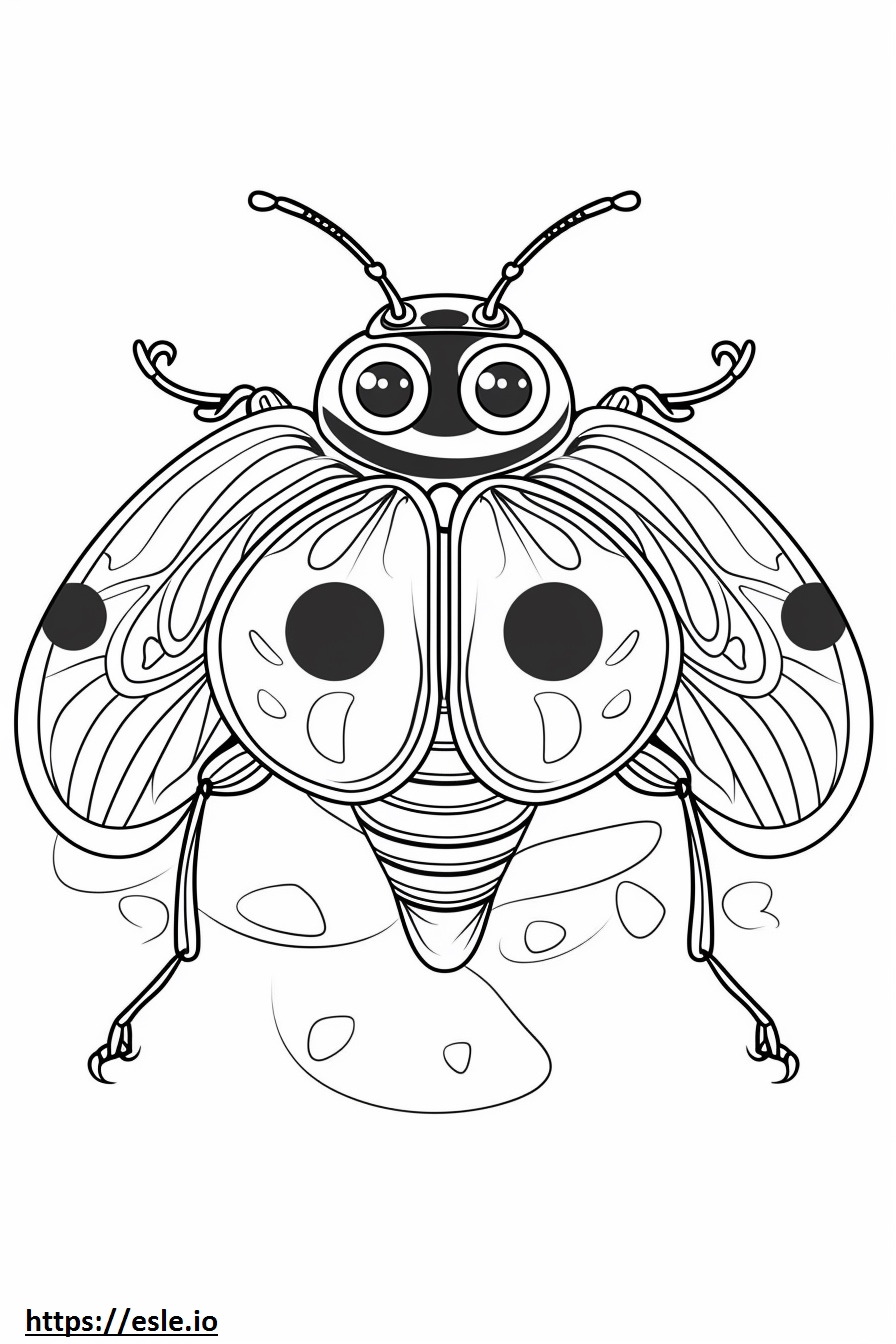 Tikki kwami miraculous ladybug coloring sheet