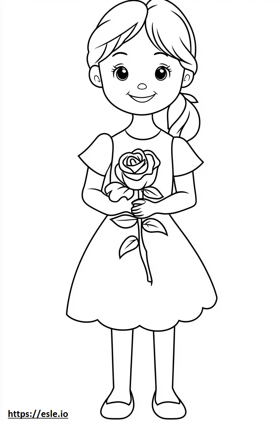 Rosie coloring page