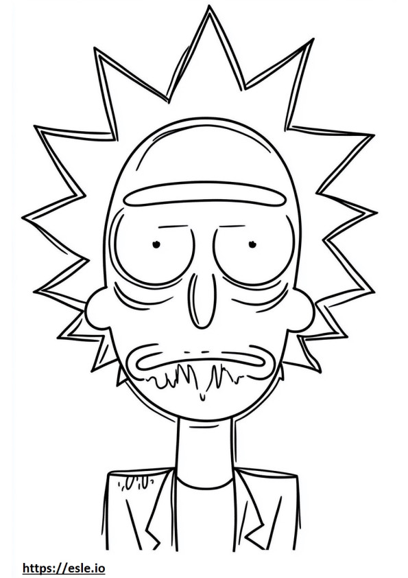 Affronta Rick e Morty da colorare