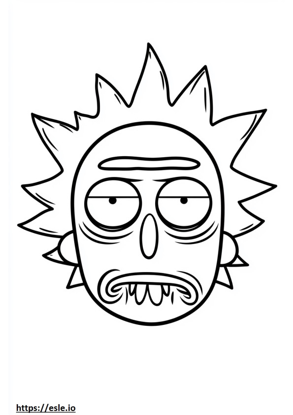 Affronta Rick e Morty da colorare e stampare
