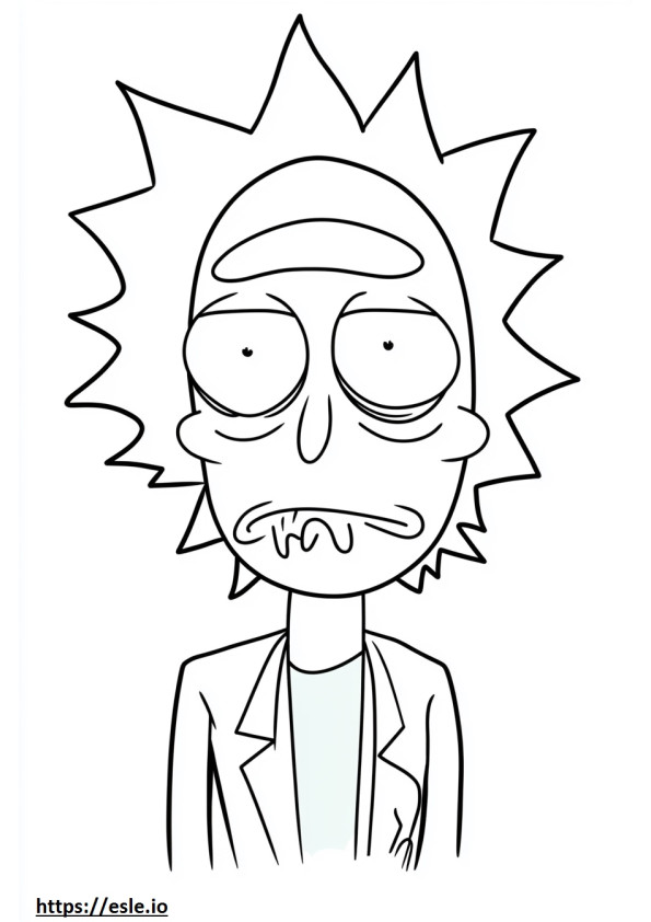 Affronta Rick e Morty disegno da colorare