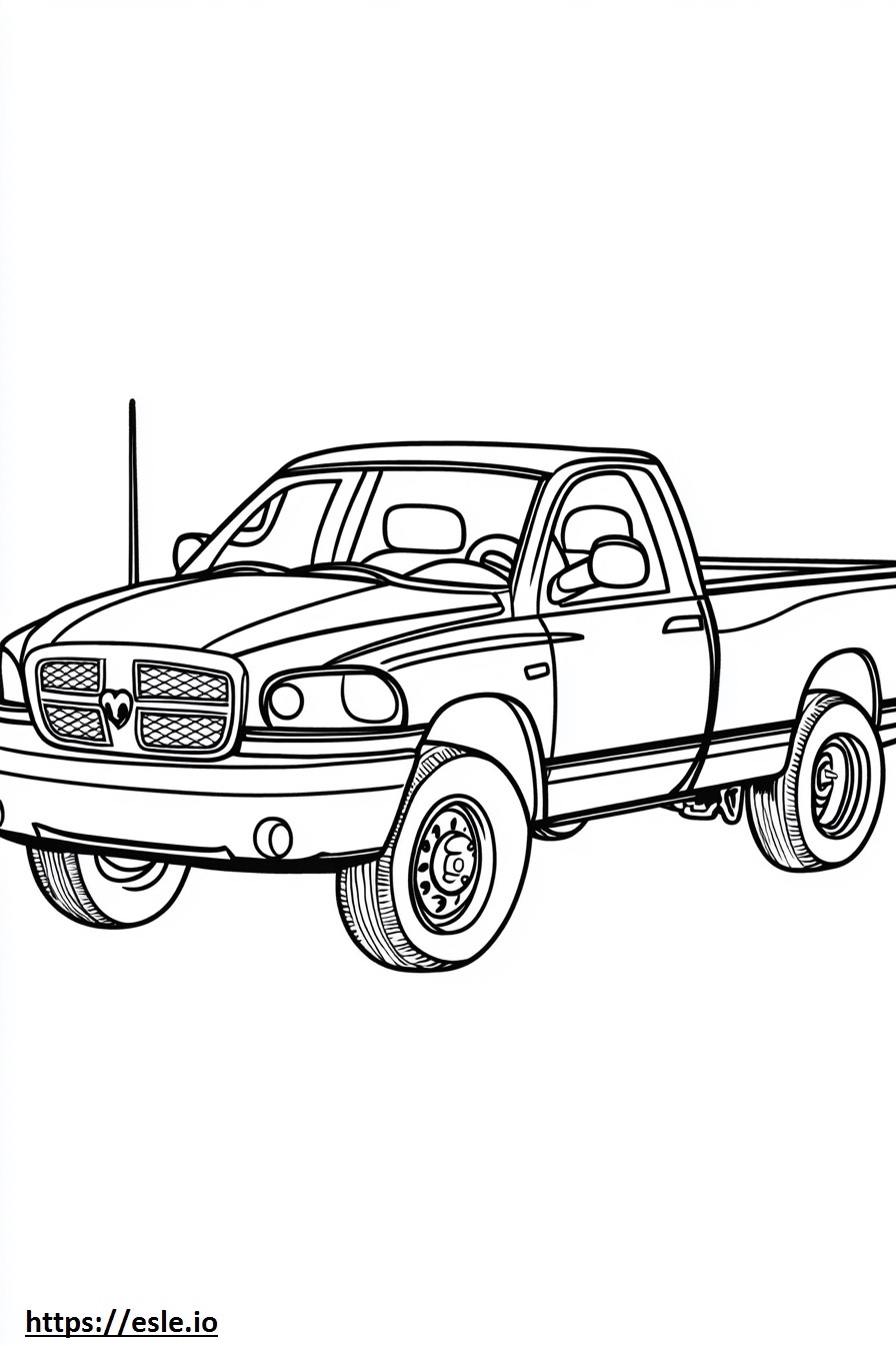 2005 dodge ram truck coloring sheet