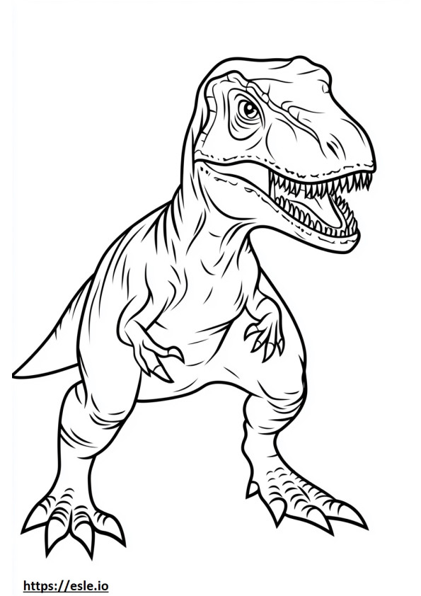 Blue from jurassic park coloring page