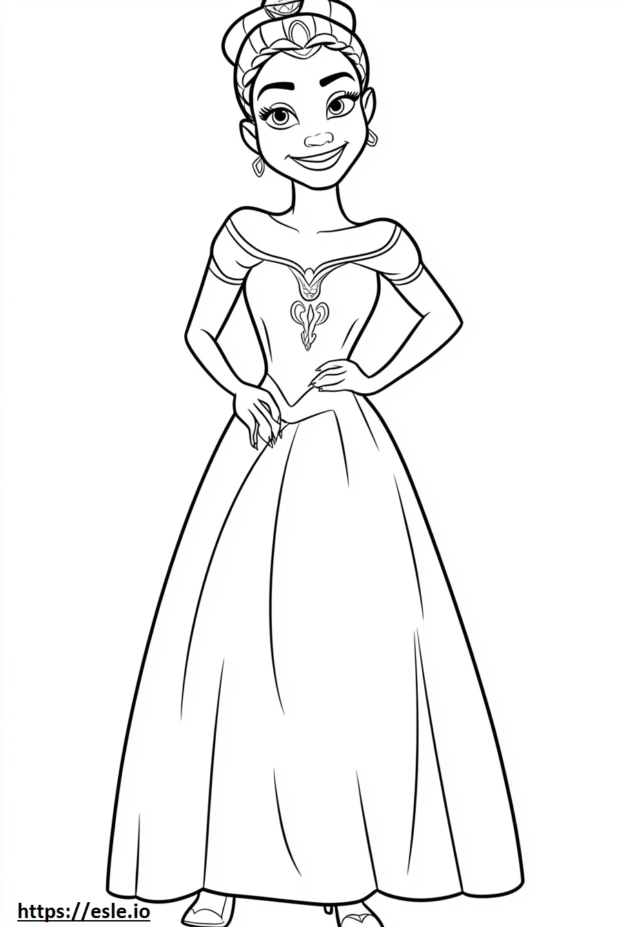 Princess fiona coloring page