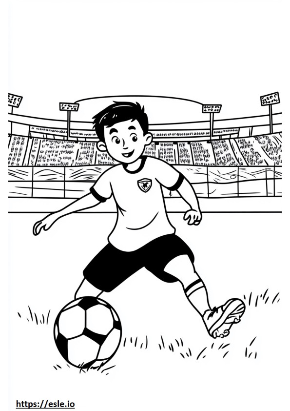 Stadio di calcio disegno da colorare