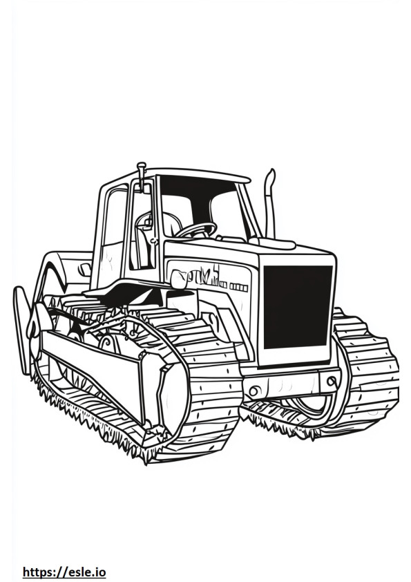 Bulldozer kleurplaten printen