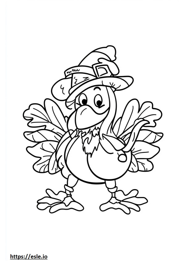 Thanksgiving-Karten ausmalbild zum ausdrucken