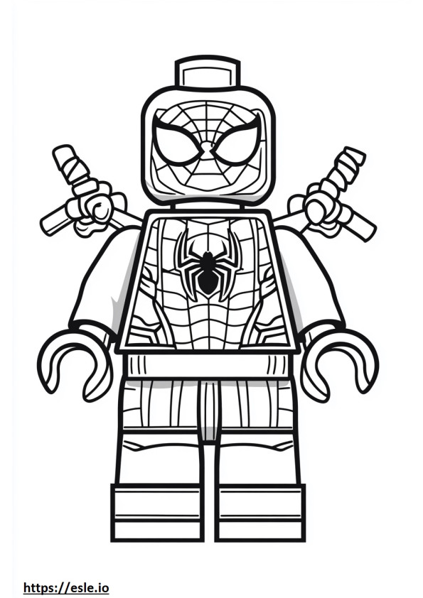 Infinity war lego spiderman for coloring