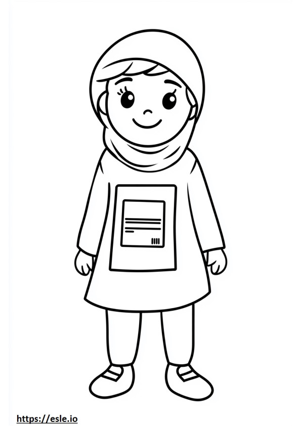 Eid cards coloring sheet