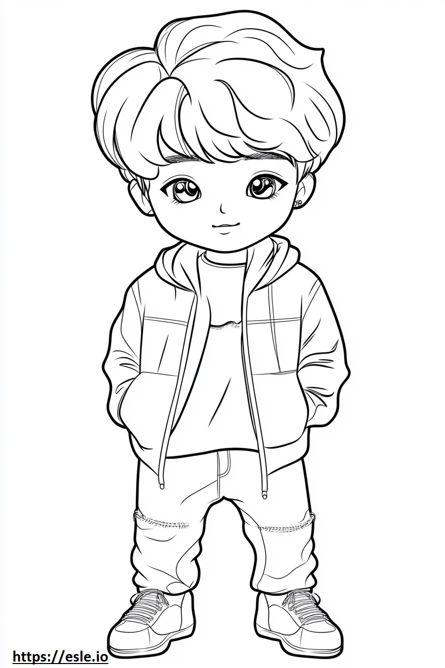 Kpop bt21 coloring sheet
