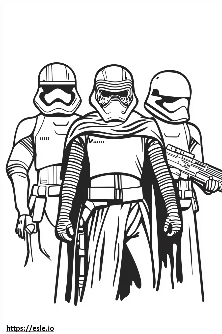 Star Wars Charaktere ausmalbild zum ausdrucken