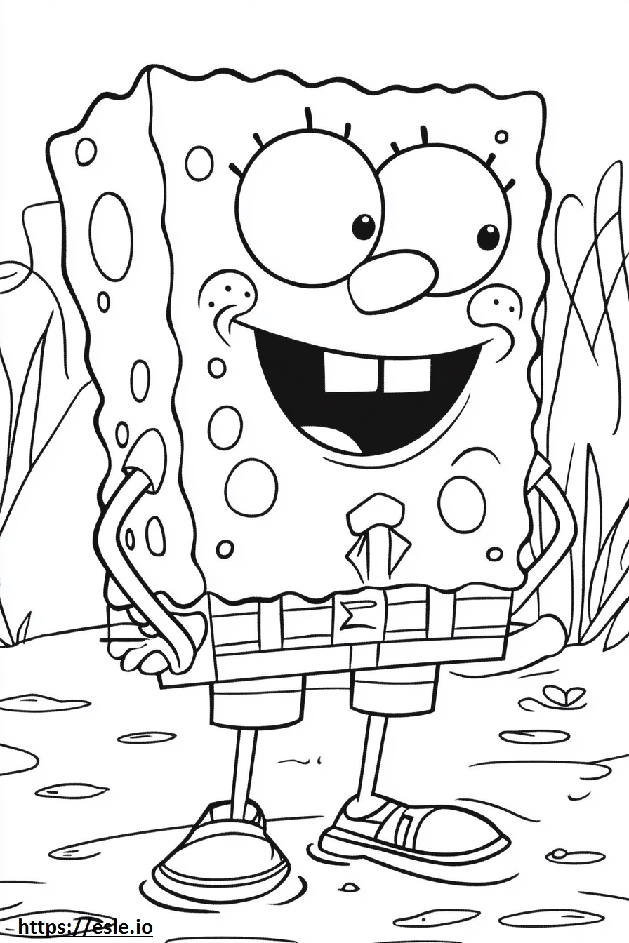 Spogebob coloring page