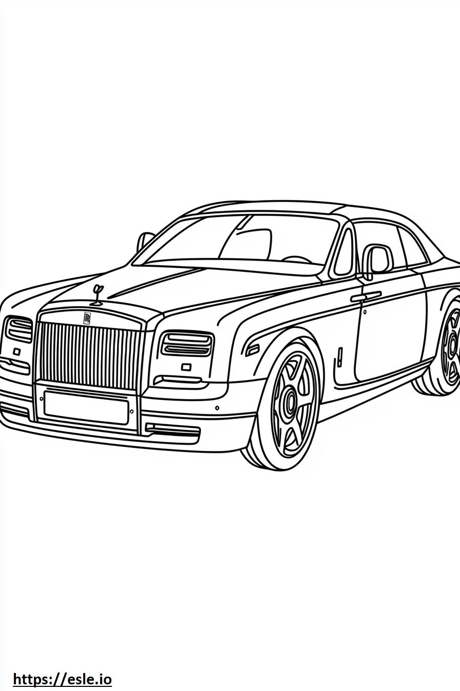 New rolls royce coloring page
