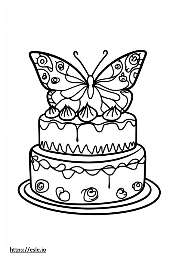 Butterfly cake free printable