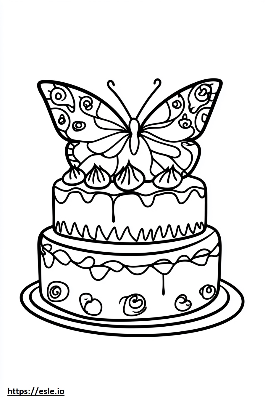 Butterfly cake free printable
