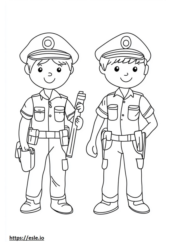 Cops and robbers free printable