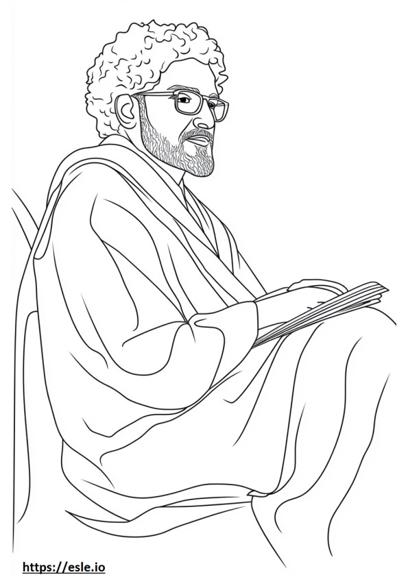 Disegnare Mohamed Salah da colorare e stampare