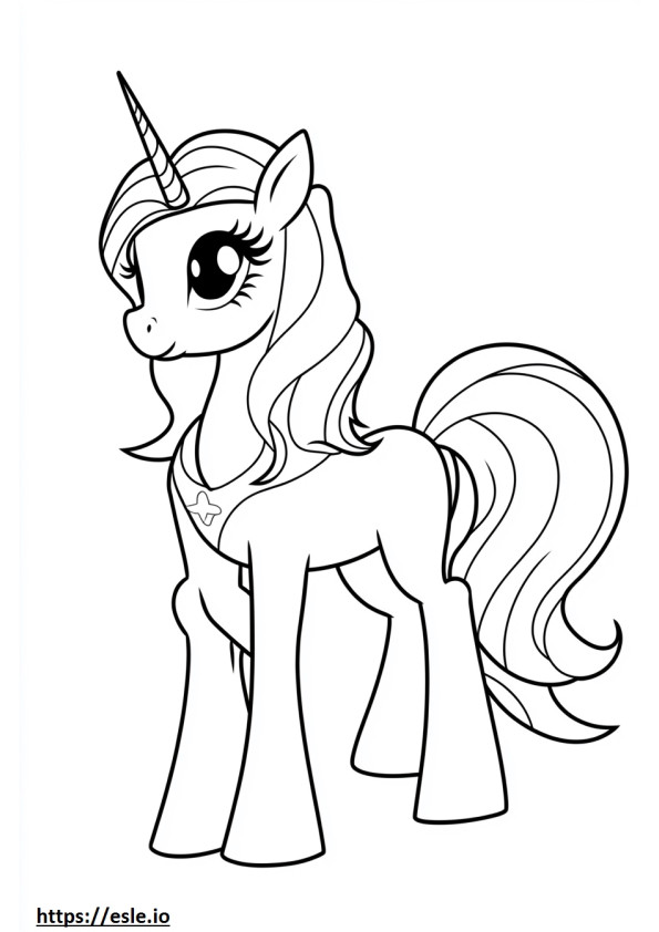 Meu pequeno pônei Luna para colorir