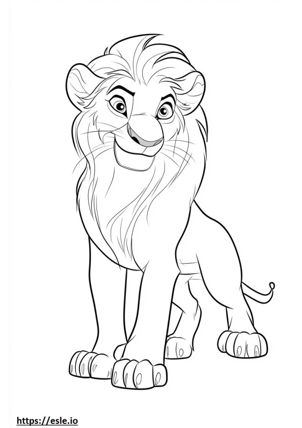 2019 lion king coloring page
