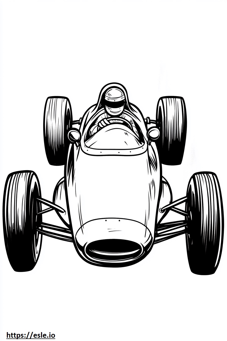 Cool racecar coloring sheet