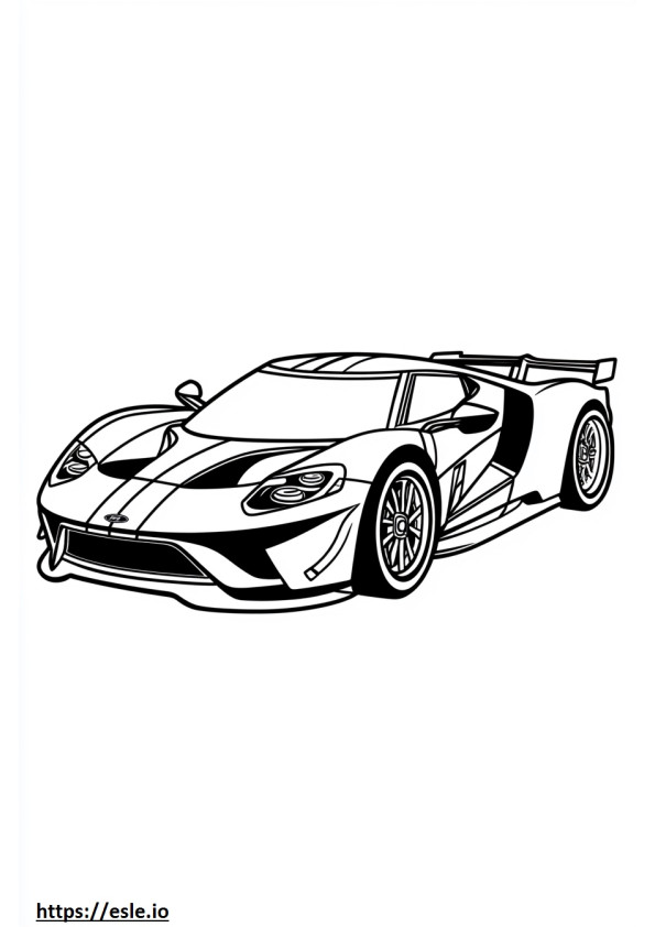 Cool racecar for coloring