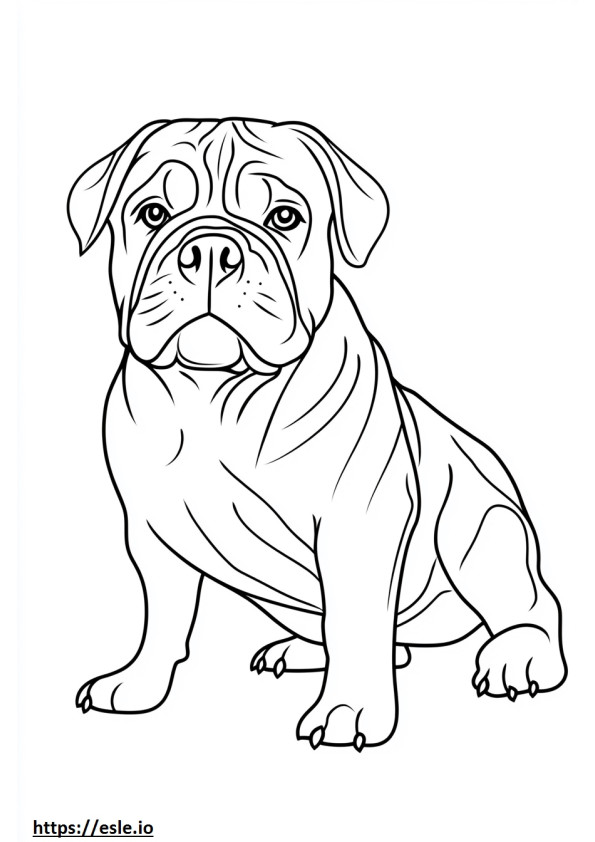 Bullmastiff ausmalbild