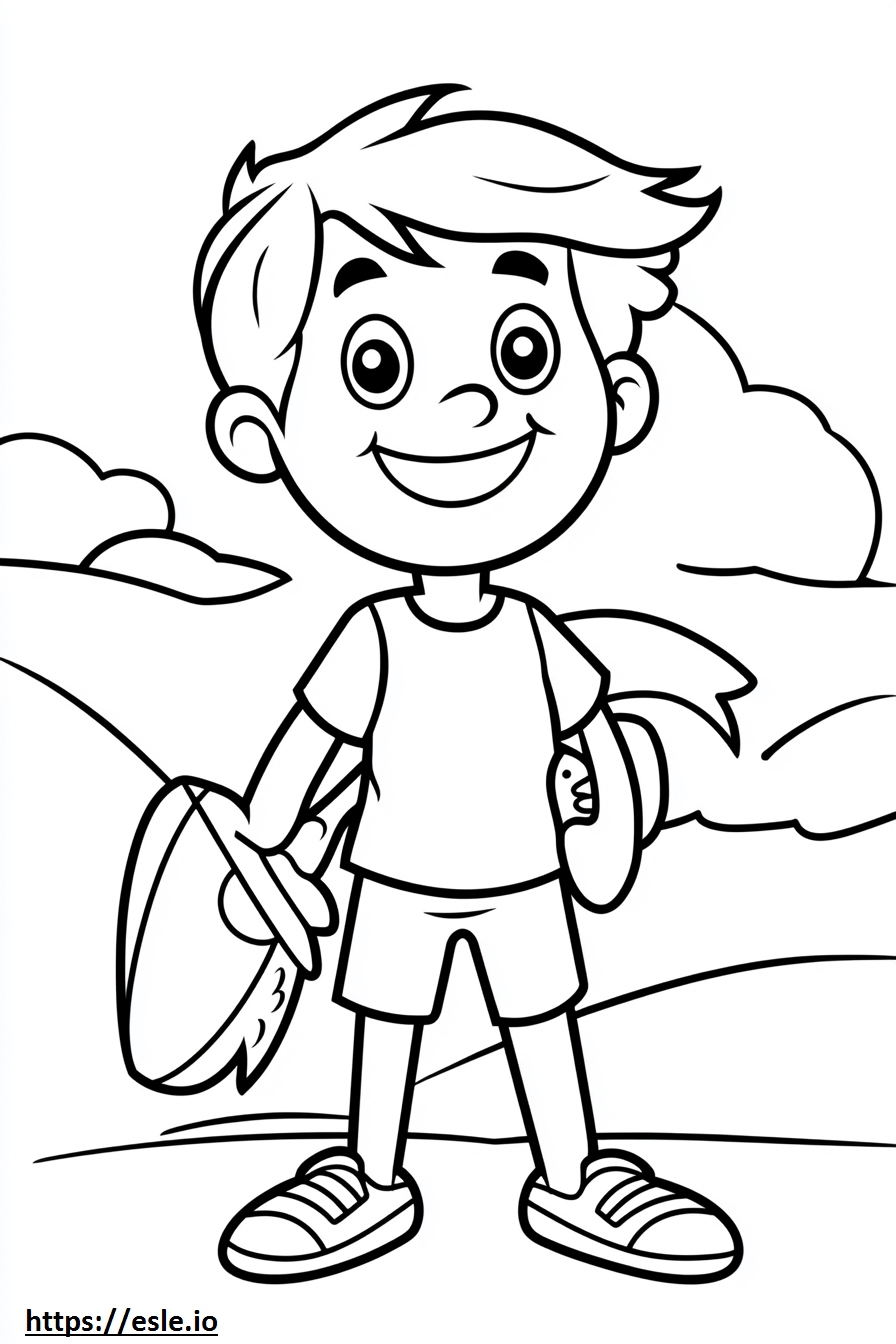Biografia colorata da colorare per bambini