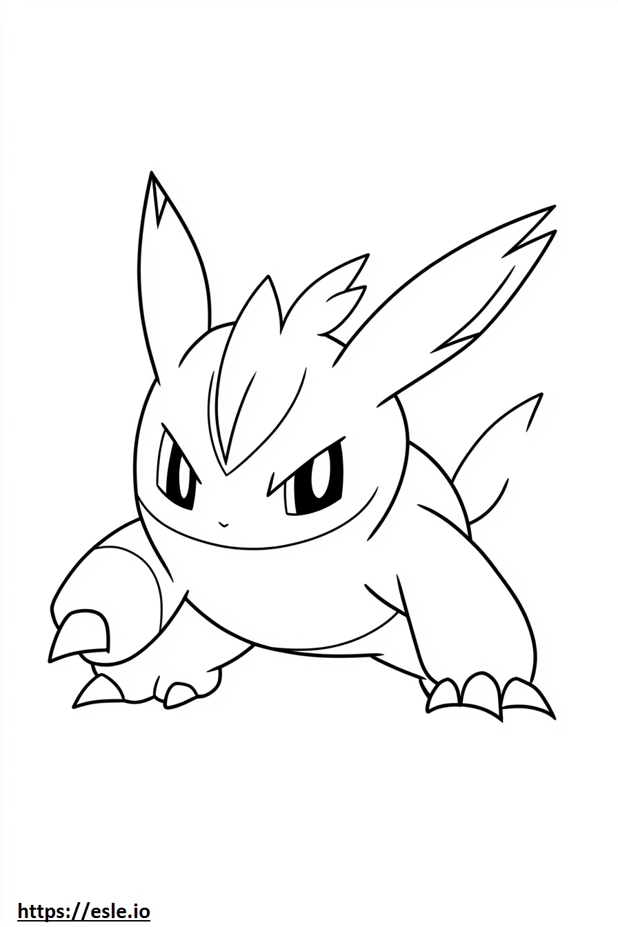 Fighting type pokemon coloring page