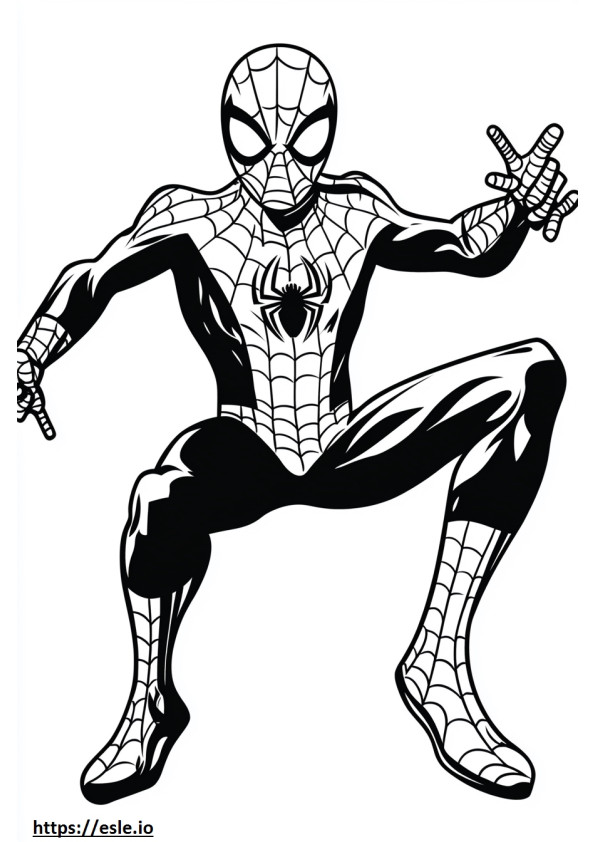 Pająk Spidermana kolorowanka