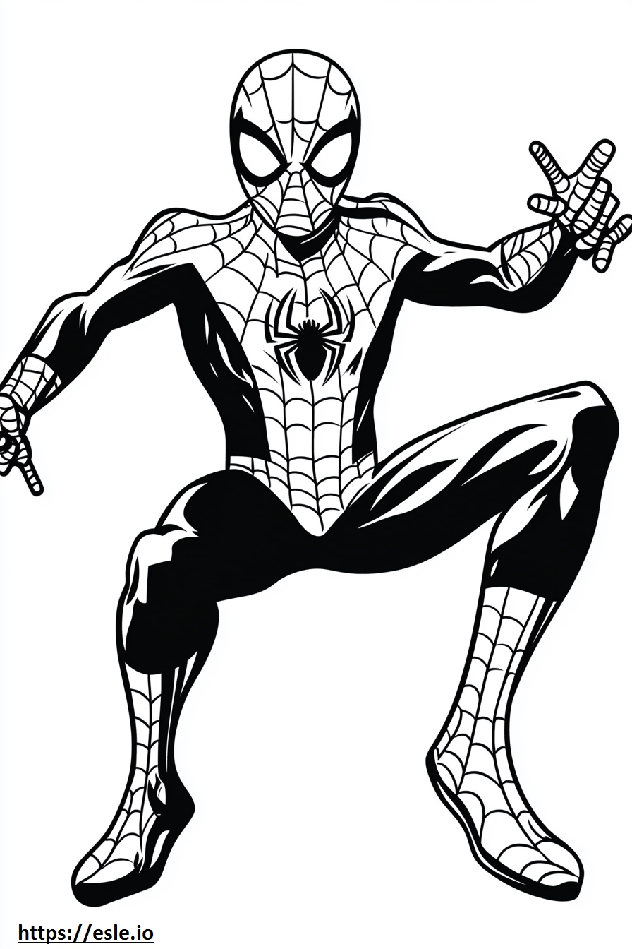 Spiderman-Spinne ausmalbild