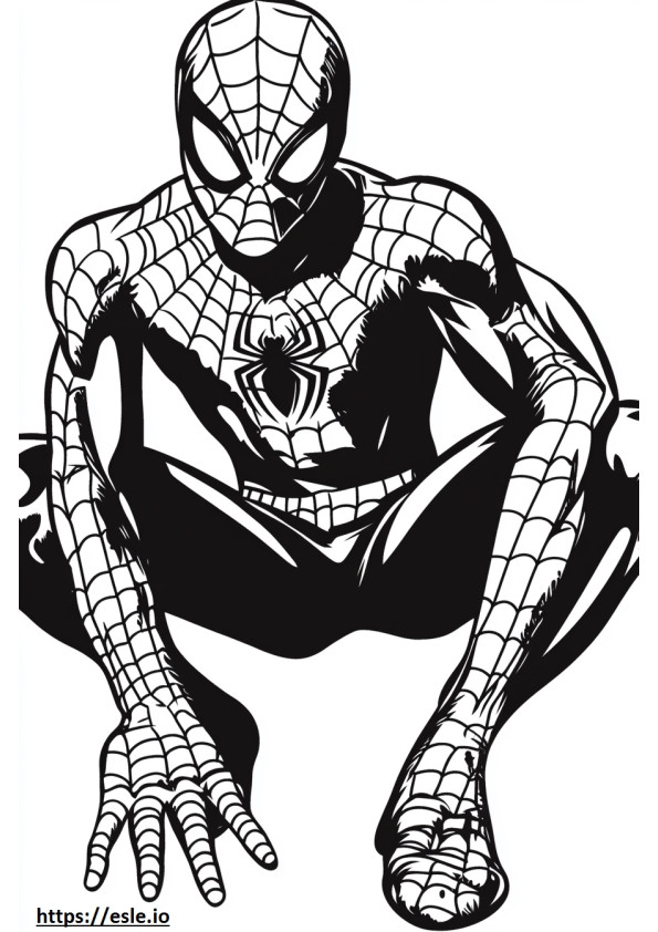 Pająk Spidermana kolorowanka do druku