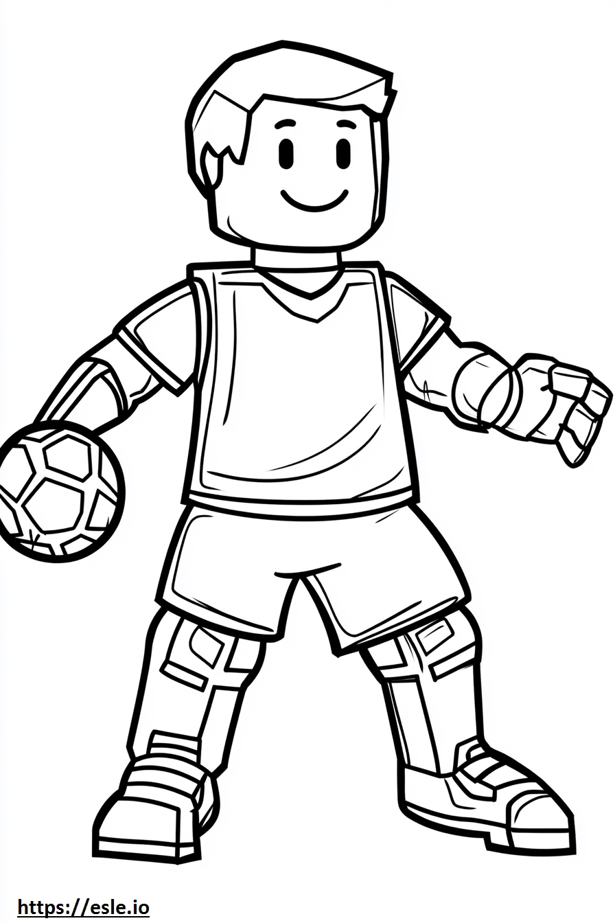 Roblox-Fußball ausmalbild
