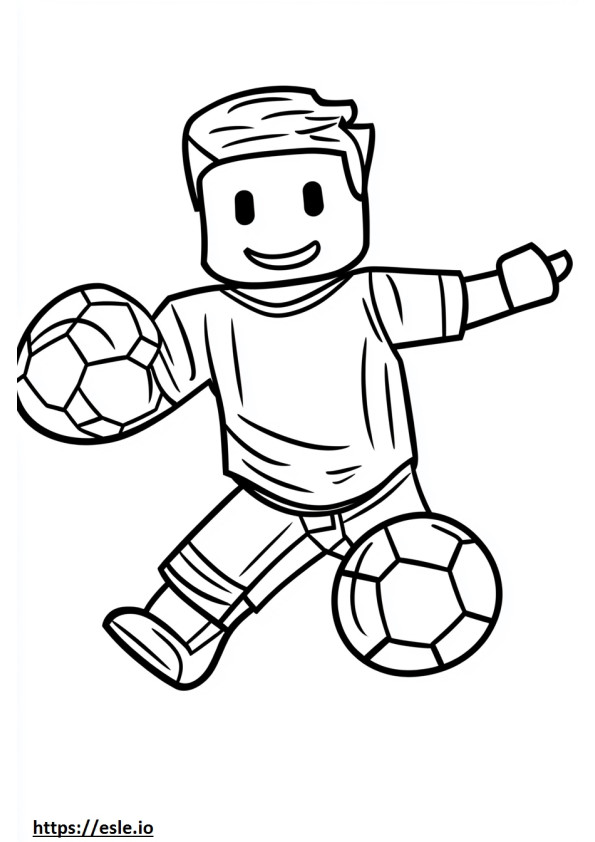 Roblox soccer for coloring