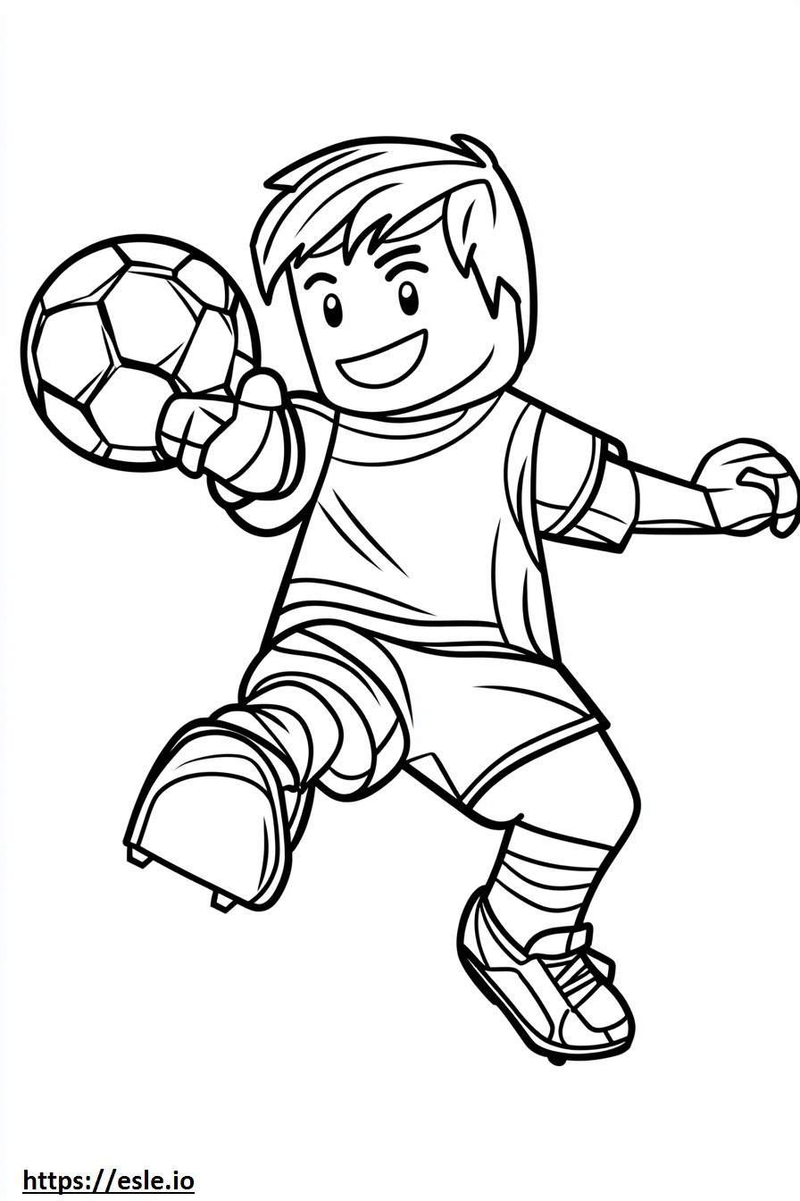 Football Roblox dessin coloriage