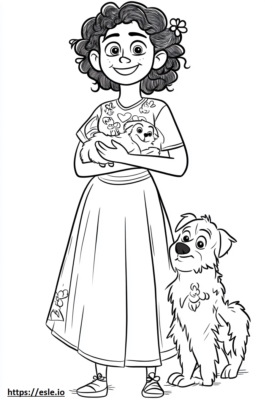 Encanto characters coloring page