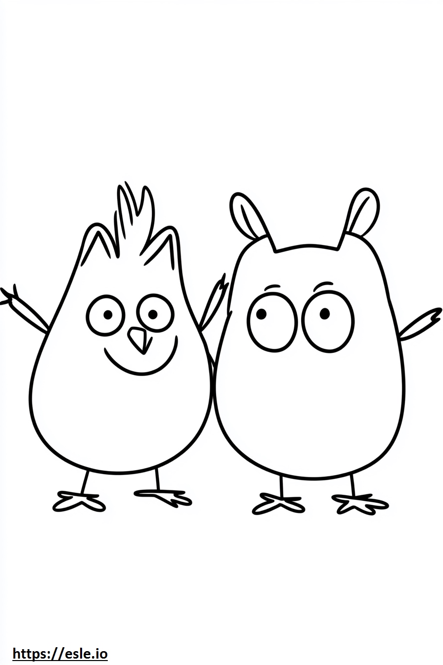 Toopy dan Binoo Gambar Mewarnai Gratis untuk Dicetak